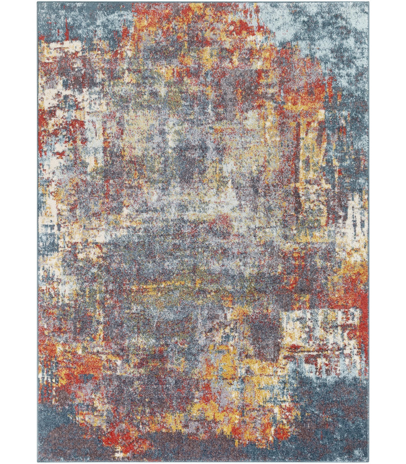 Surya TEPPICH Modern Blau und Rot 160/213 cm jetzt nur online ➤