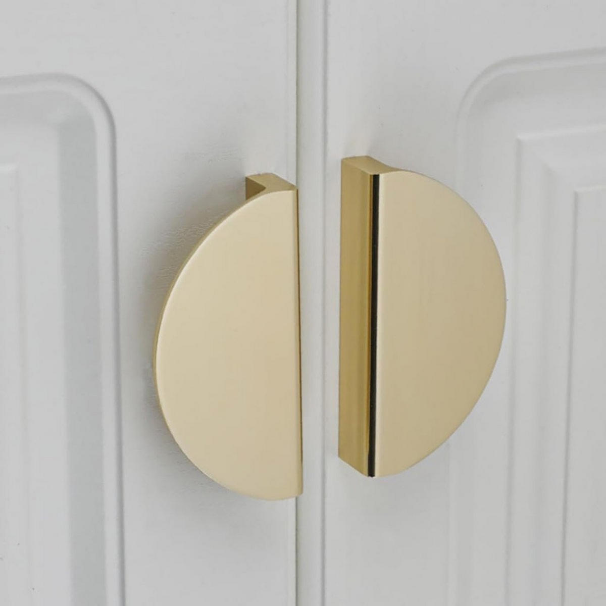 GRIFF 8er-Set Vergoldet klein Aluminium 7,8 x 3,7 x 2 cm Lochabstand 64 mm mit Schrauben Schrank Schublade - Goldfarben, Metall (3.7/2/7.8cm) - MCBOSON