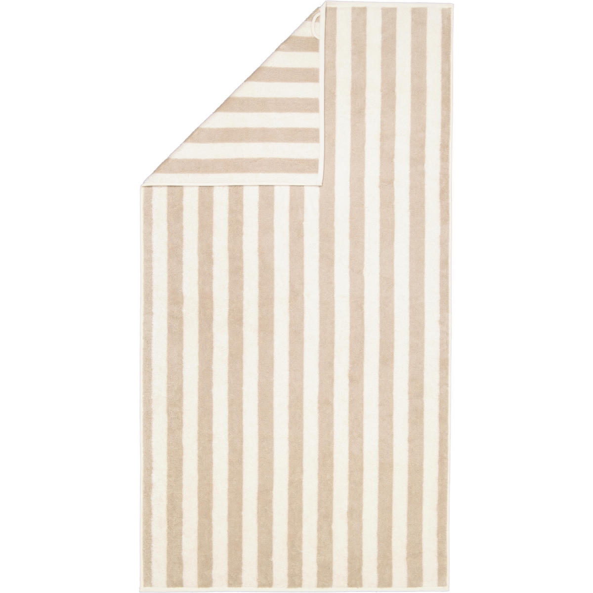 HANDTÜCHER STUDIO STREIFEN 6252 LEINEN - 33 - Beige, Textil (70/140cm) - Cawoe