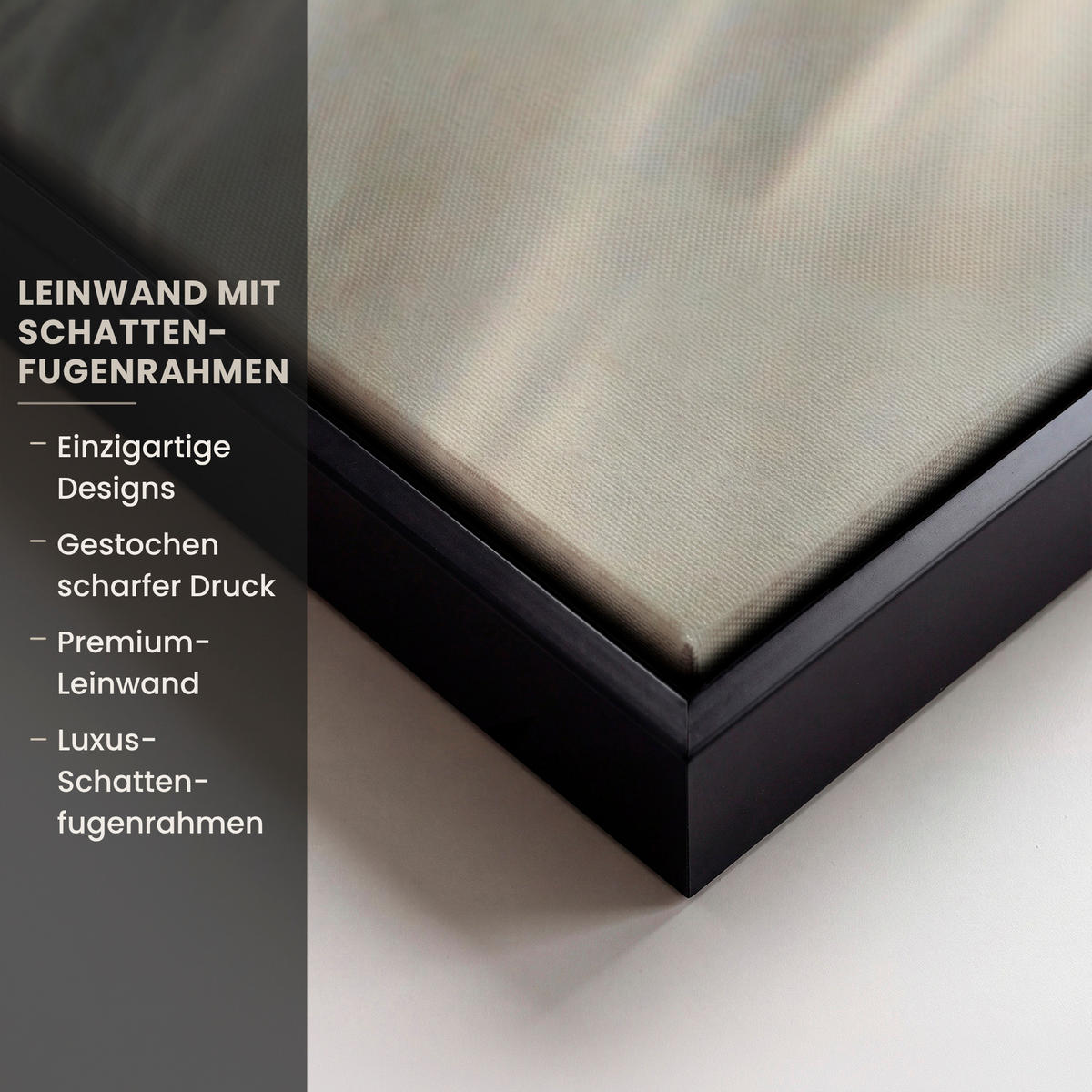 LEINWAND Bilder mit Rahmen - Dünen mit Strandhafer in der Sonne des Nationalparks Schleswig-Holsteinisches Wattenmeer - 150x100 - Creme, Textil (150/100cm) - MuchoWow