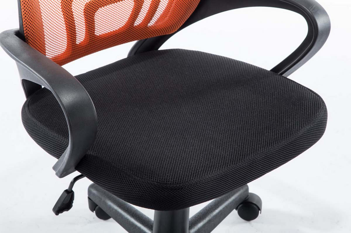 BÜROSTUHL Genf mit Netzbezug, Orange - Orange, Kunststoff/Textil (56/100/54cm) - TPFLiving
