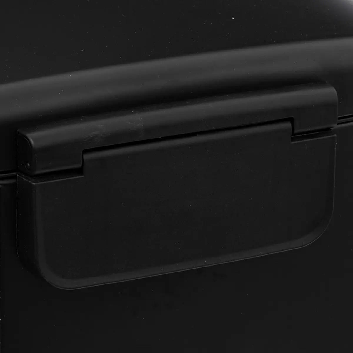 MÜLLEIMER Edelstahl 50 l 44/37,5/66 cm - Schwarz, Metall (37.5/66/44cm) - 5five Simply Smart