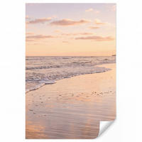 TAPETE - Strand - Brandung - Wolken - 140x200 cm - Hellrosa, Papier (140/200cm) - OnlyWow
