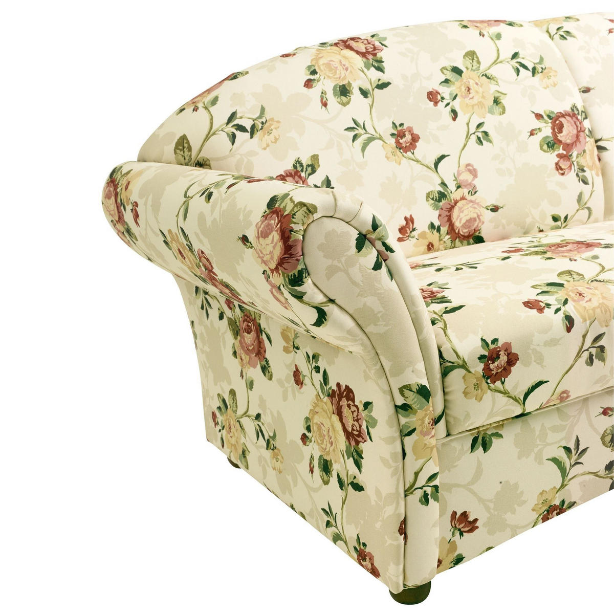 SOFA 2-Sitzer Kama Bezug Flachgewebe Buche nussbaum dunkel / multi - Blaugrau, Kunststoff (151/85/81cm) - 58aufmkessel