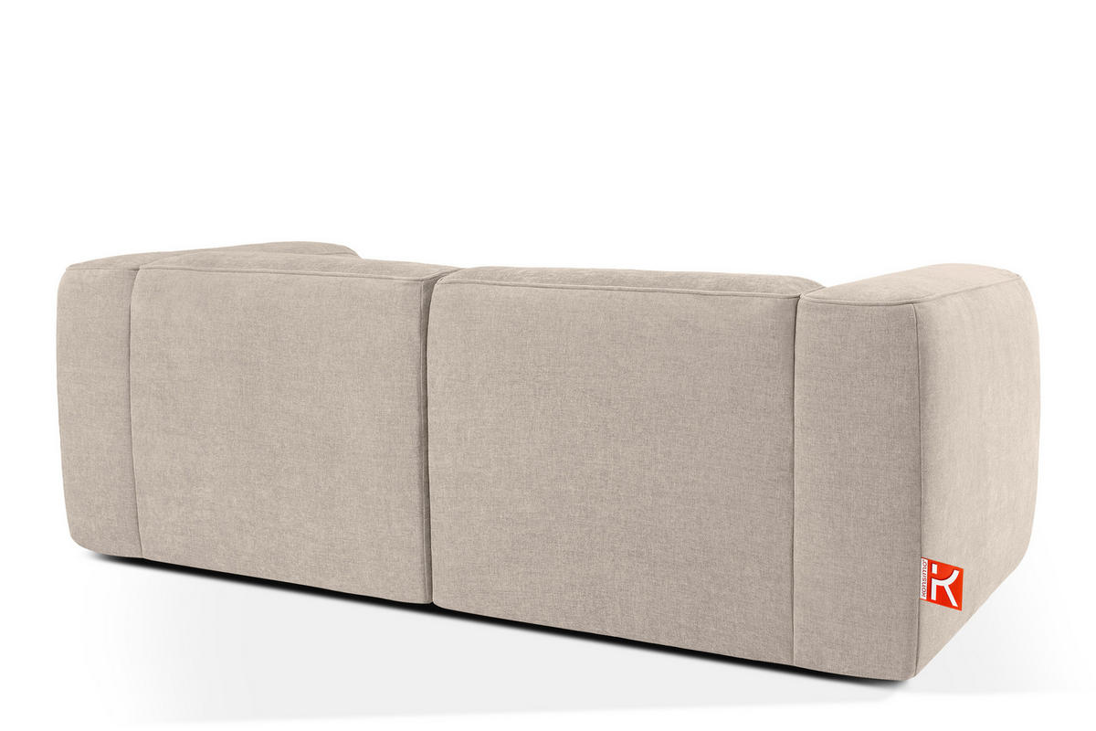 2-SITZER SOFA FUBBO, Cremig - Creme, Holz/Holzwerkstoff (210/73/96cm) - KONSIMO®