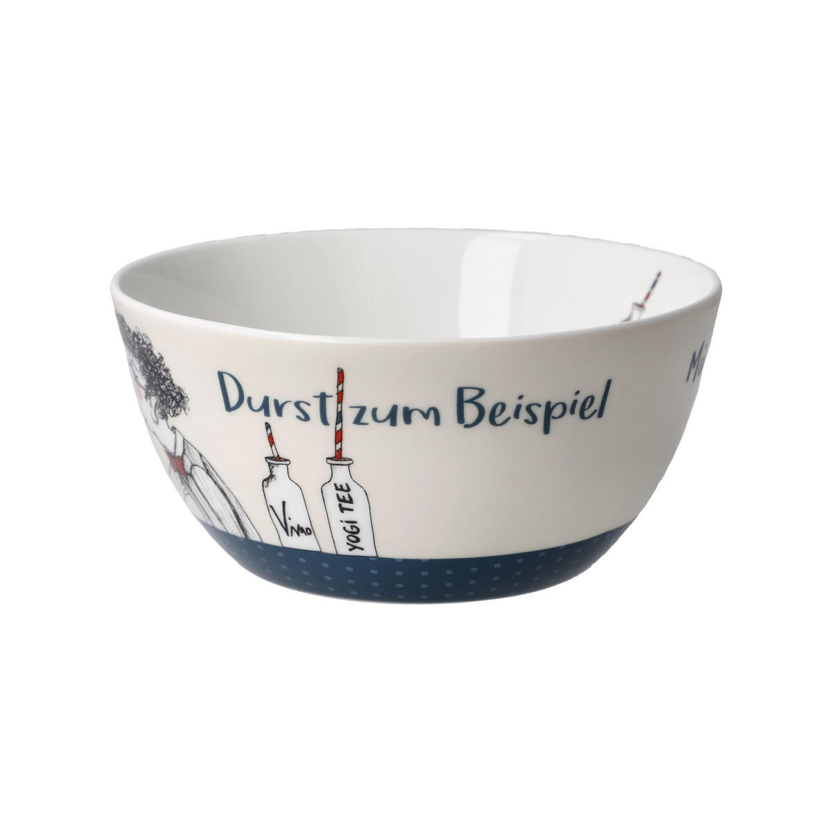 KÜNSTLERSCHALE Barbara Freundlieb - Männer haben auch Gefühle, Fine Bone China, Bunt, 15 cm - Multicolor, Keramik (7cm) - Goebel