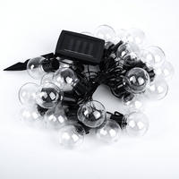 LED AUSSENLEUCHTE Solar Lichterkette Schwarz - Schwarz, Kunststoff (660/1/1cm)