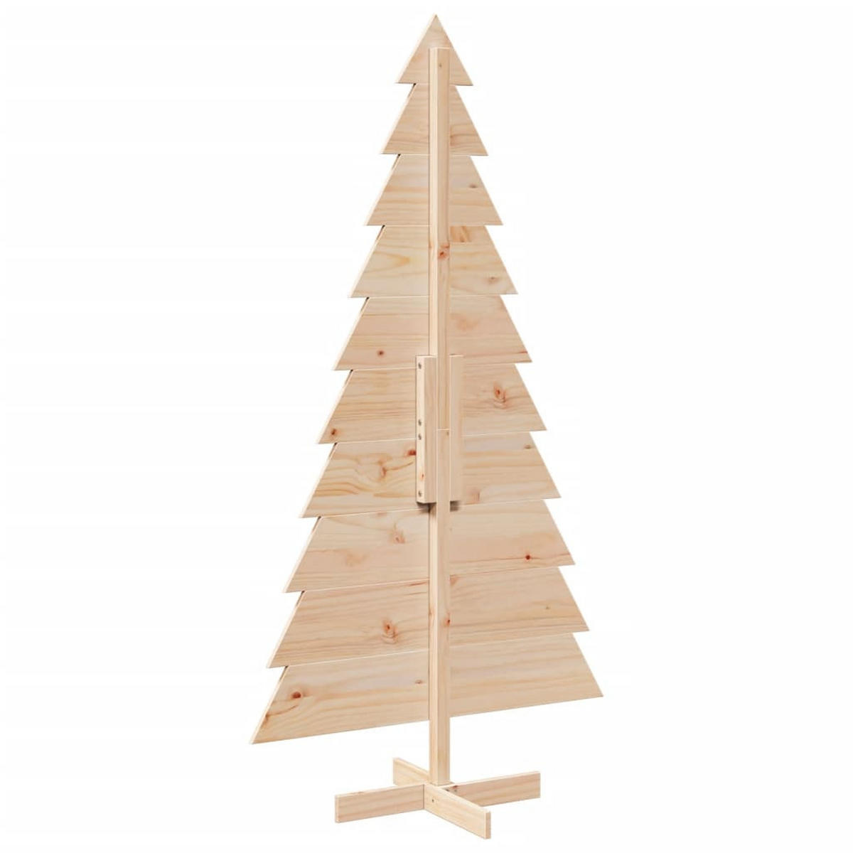 WEIHNACHTSBAUM Holz 92/50/180 Cm Braun Massivholz Kiefer - Braun, Holz (180cm) - vidaXL