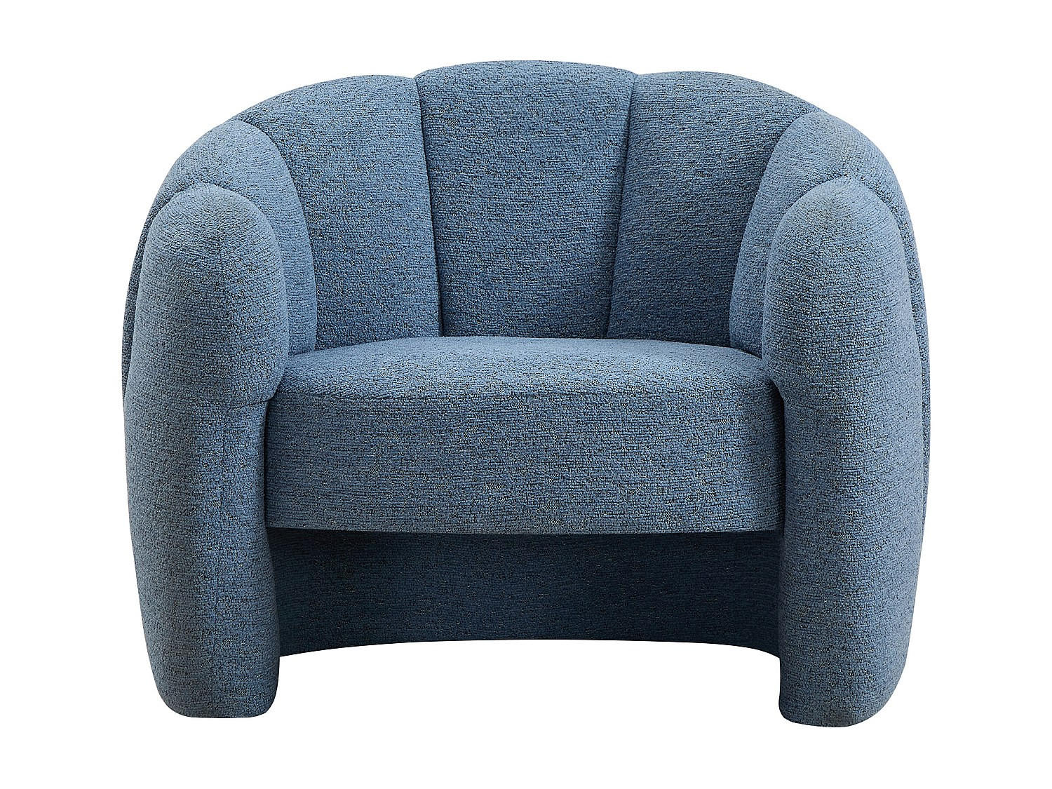 SESSEL mit gerader Rückenlehne - 1 Person - Stoff - Blau - Blau, Textil (93/73/76cm) - Vente-Unique