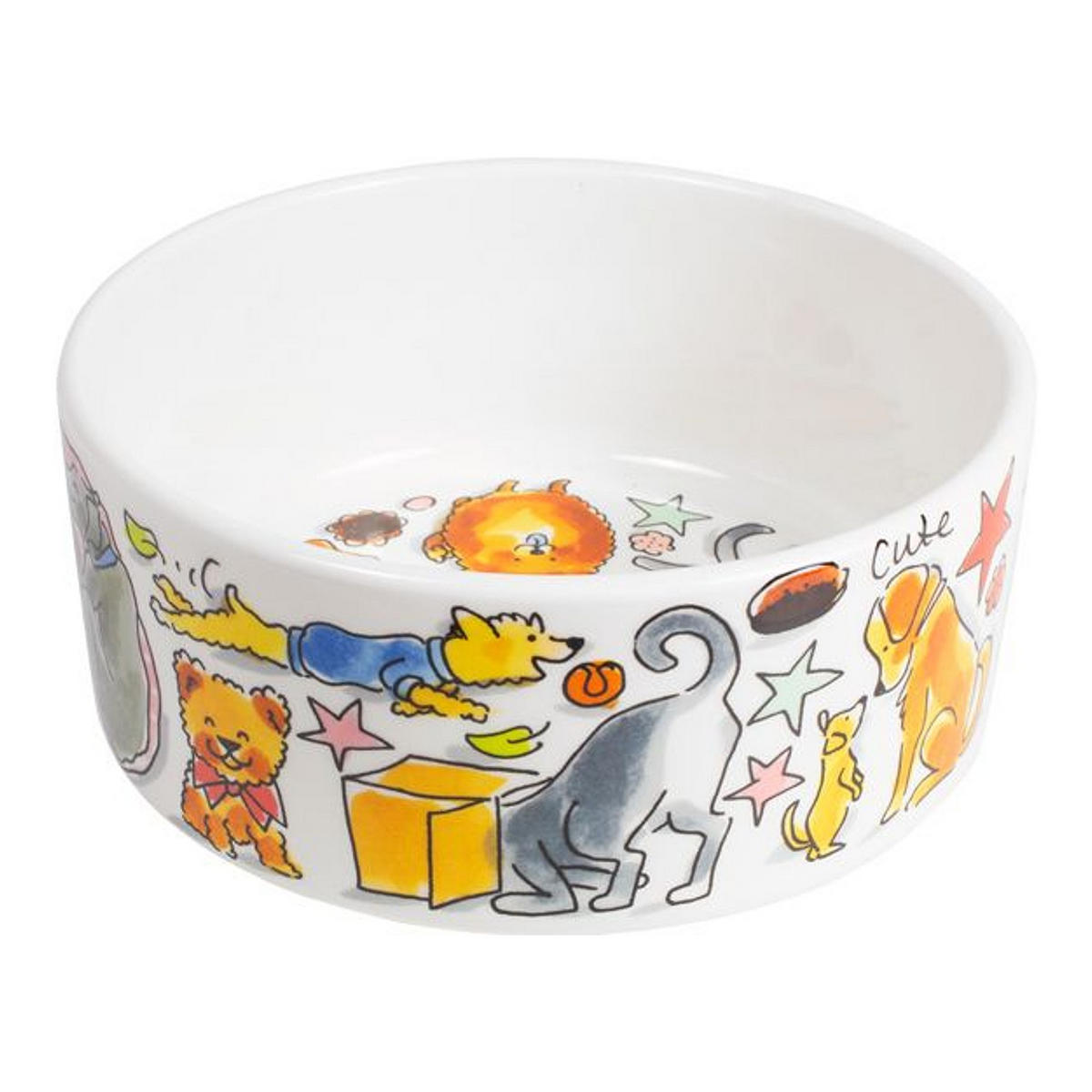 FUTTERNÄPFE Hund in Bunt - 15,5cm - Multicolor, Keramik (15.7/15.4/6.6cm) - Blond Amsterdam