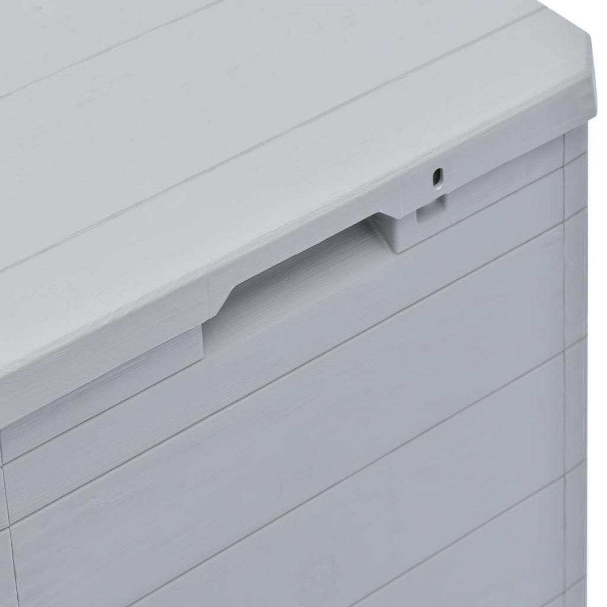 GARTEN-AUFBEWAHRUNGSBOX 90 L Hellgrau - Hellgrau, Kunststoff (42.5/50/44cm) - vidaXL