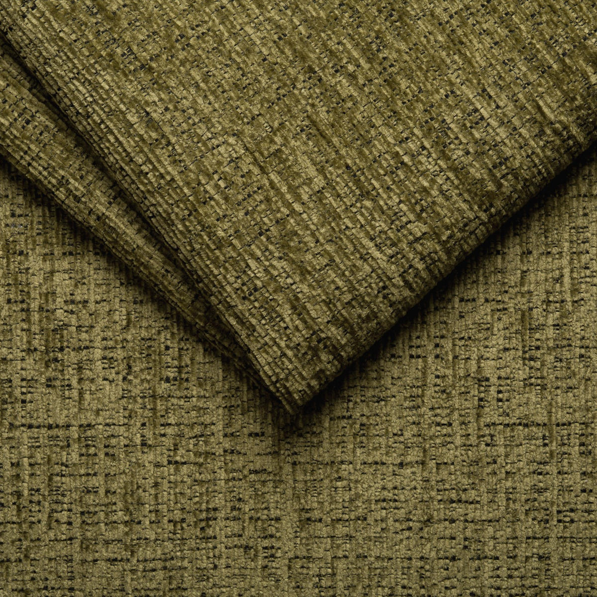 SOFA CLOUDI 2,5-Sitzer, olivgrün - Schwarz/Olivgrün, Holz/Textil (211/89/104cm) - Courtois Laville