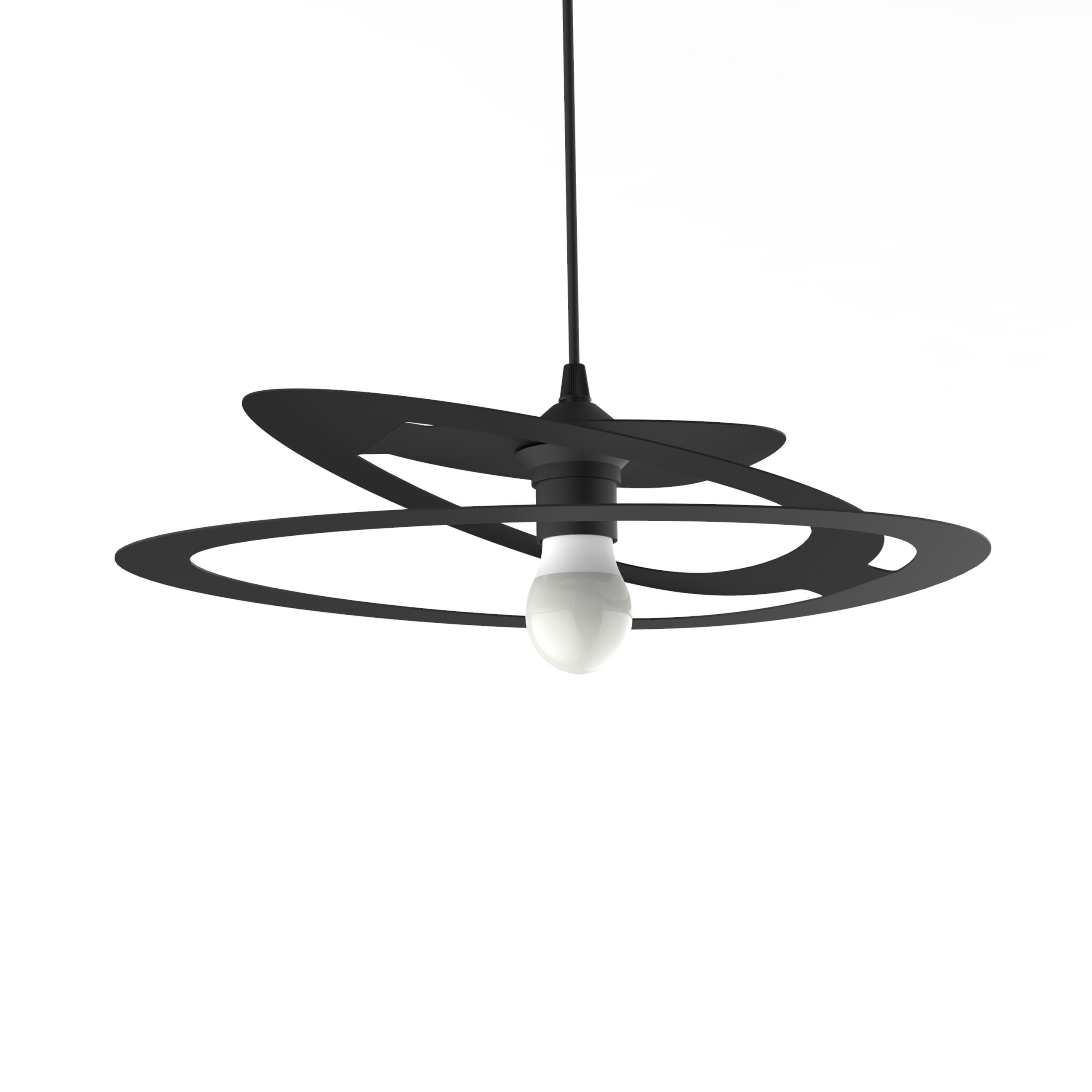 HÄNGELEUCHTE - Schwarz, Metall (34/40/7.5cm) - Lumicom