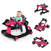 LAUFLERNWAGEN Pink - Pink, Kunststoff (64/56/73cm) - COSTWAY