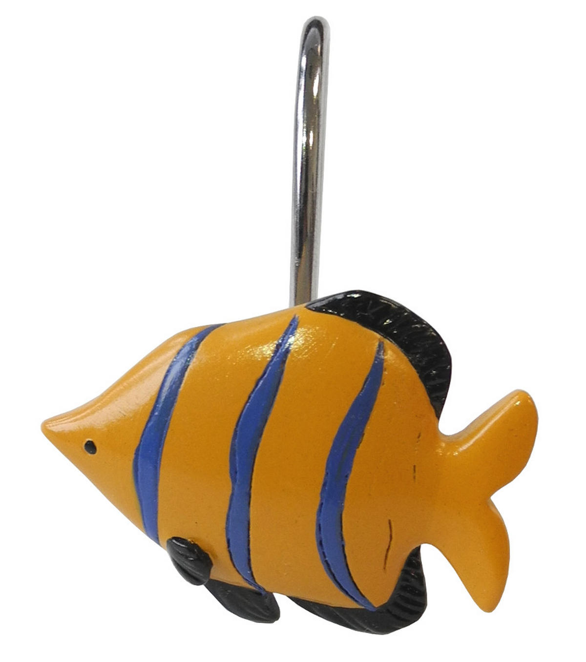 DUSCHVORHANGRINGE Ocean - Blau, Kunststoff/Metall (4.5/3.5/3cm) - Sanilo