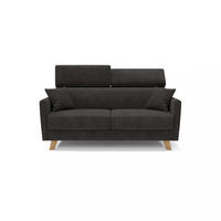 SCHLAFSOFA Francy - Schwarz, Metall (180/92/97cm) - Divani.store
