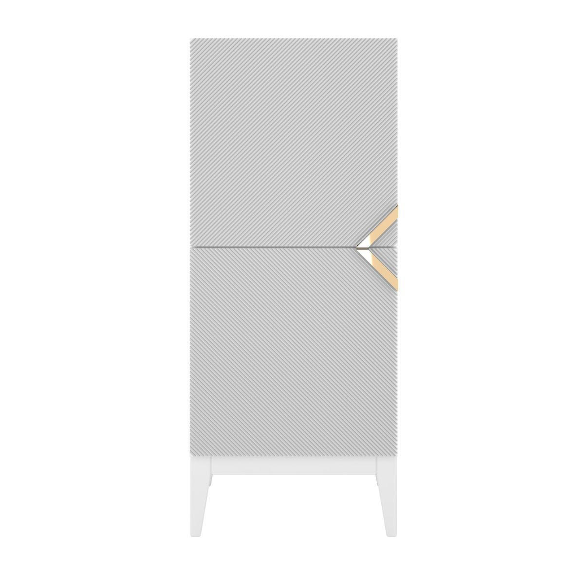 Visby Highboard Weiß 50.5x120.5x42 cm