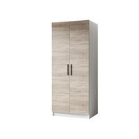 ŠATNÍ SKŘÍŇ GOLD Bílá & Dub Sonoma - bílá/Sonoma dub, kompozitní dřevo (78/205/52.5cm) - Kier Furniture