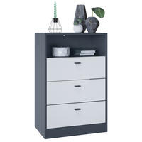 KOMMODE Pino Fronten in Weiß matt - Weiß, Holzwerkstoff (56/86.5/36cm) - Vladon