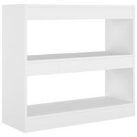 BÜCHERREGAL/RAUMTEILER Weiß 80x30x72 cm - Weiß, Holzwerkstoff (80/72/30cm) - furnicato