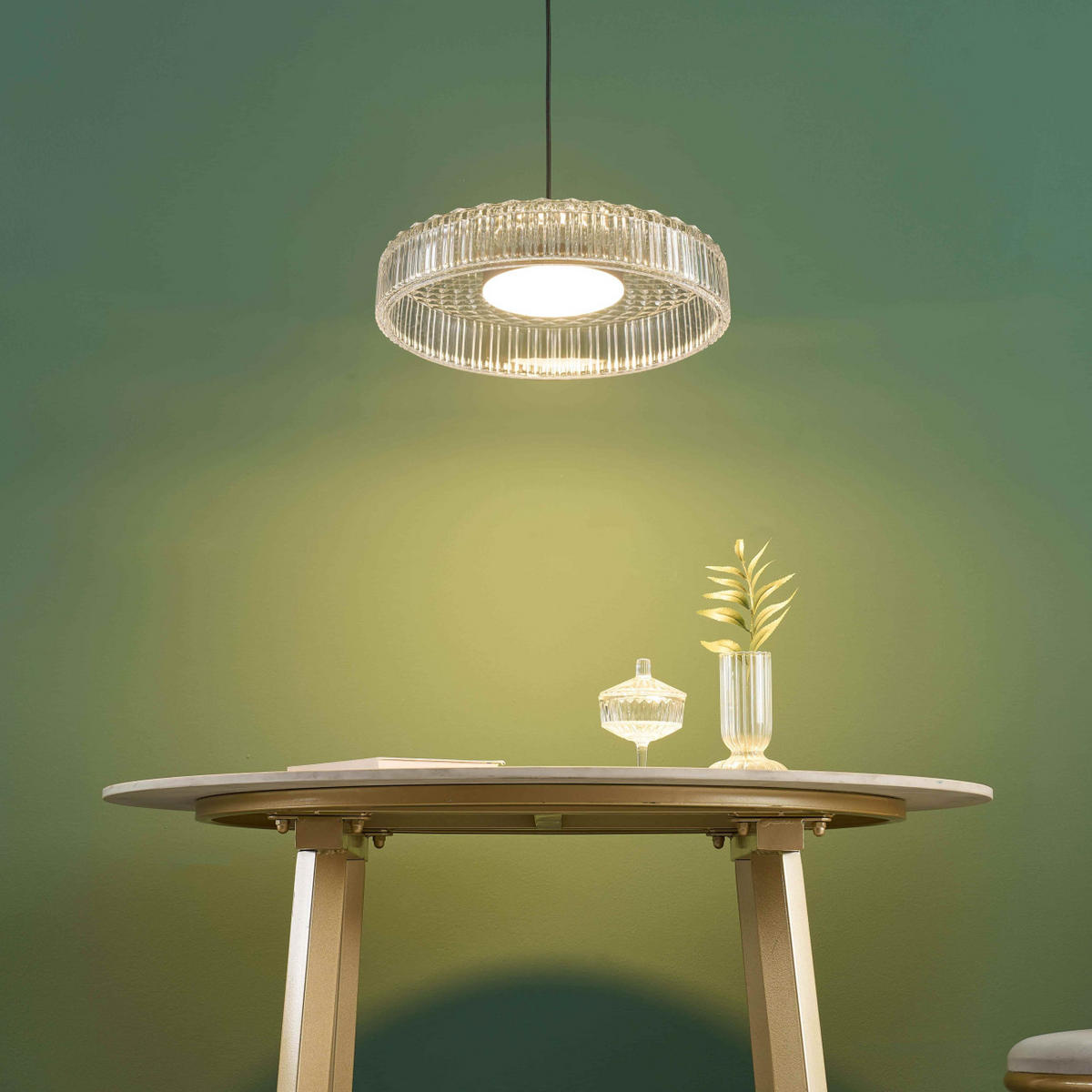 HÄNGELEUCHTE Damian, Transparent und schwarz, 14.5cm - Transparent, Glas (14/30/14.5cm) - KOSILUM