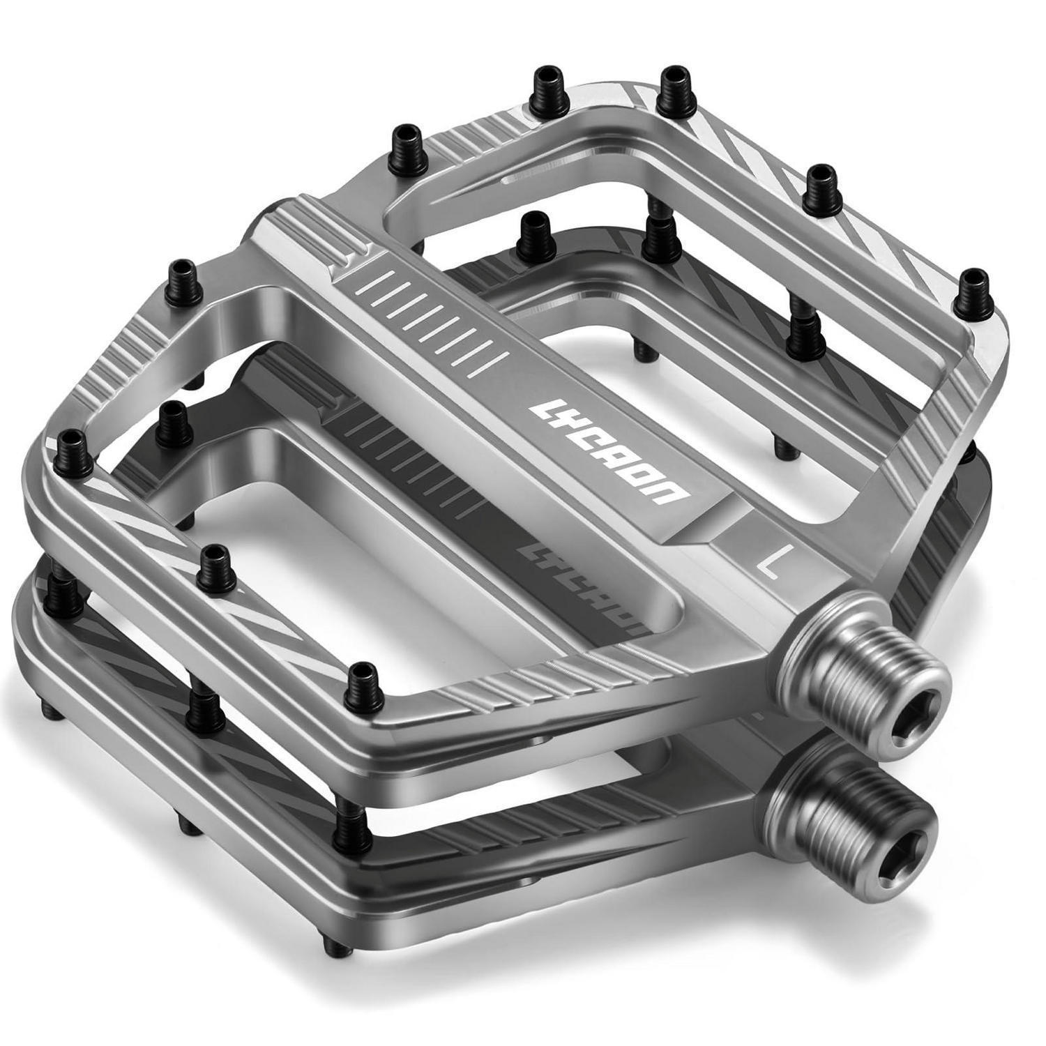 FAHRRADPEDALE Aluminiumlegierung Grau - Grau, Metall (1.1/1.5/11cm)