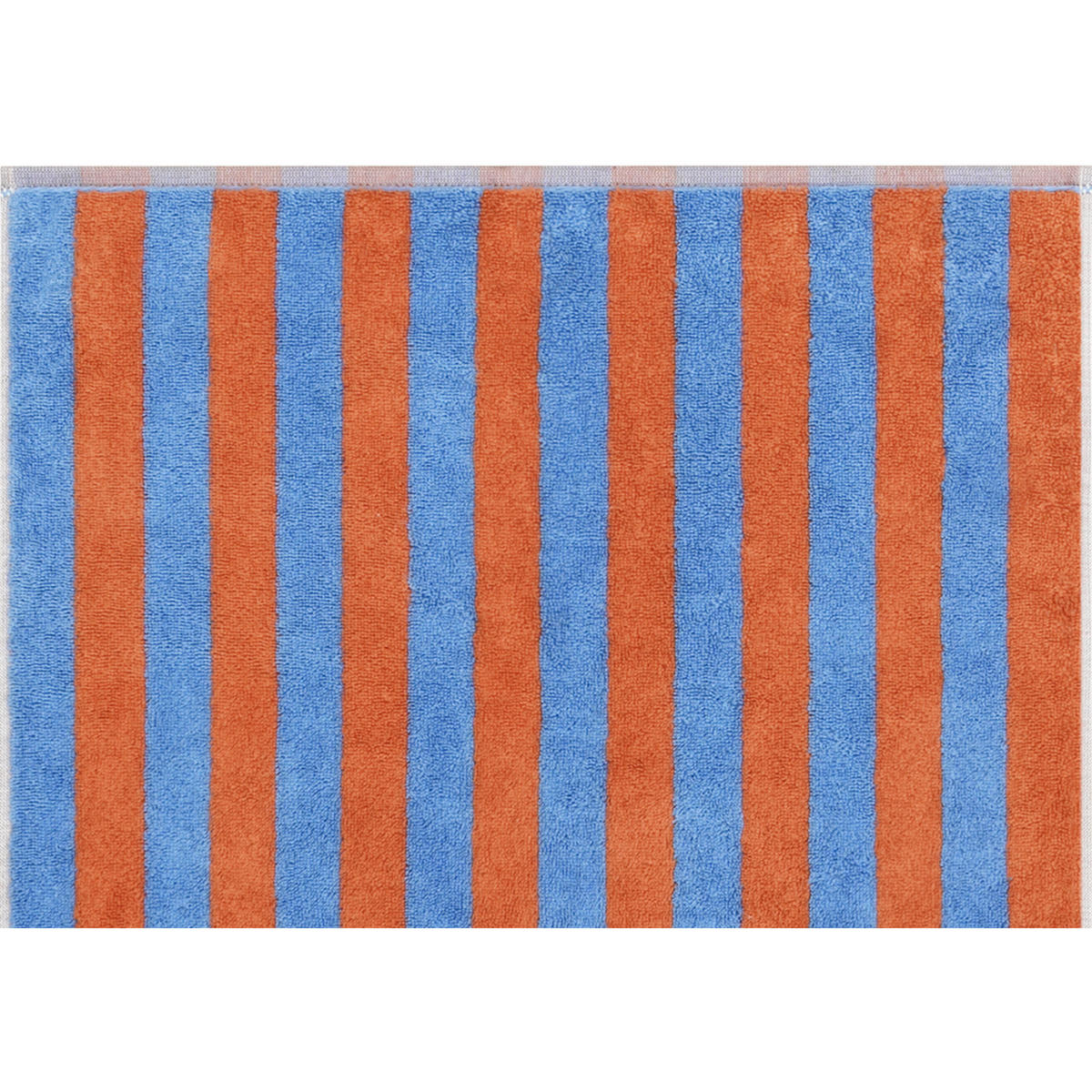 HANDTUCH BOLD STREIFEN 6277 BLAU/TERRA - 13 - Blau, Textil (50/100cm) - Cawoe