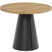 TISCH Schwarz ALMA Ausziehbar 100/176 cm - Eichefarben/Goldfarben, Holzwerkstoff (2/100/76cm) - Sepro Meble