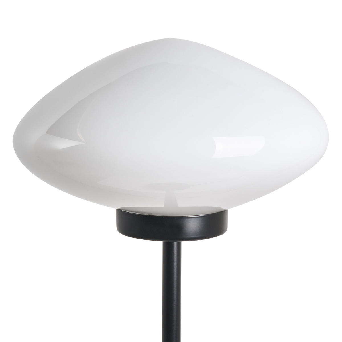 TISCHLAMPE Metall Schwarz Sibun - Schwarz/Weiß, Metall (24/24/55cm) - Beliani