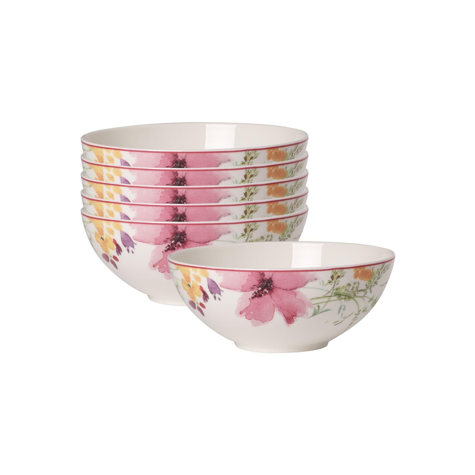 SCHÄLCHEN Mariefleur Basic bunt ø 12,9 cm 6er Set - Multicolor, Keramik (12.9cm) - Villeroy & Boch