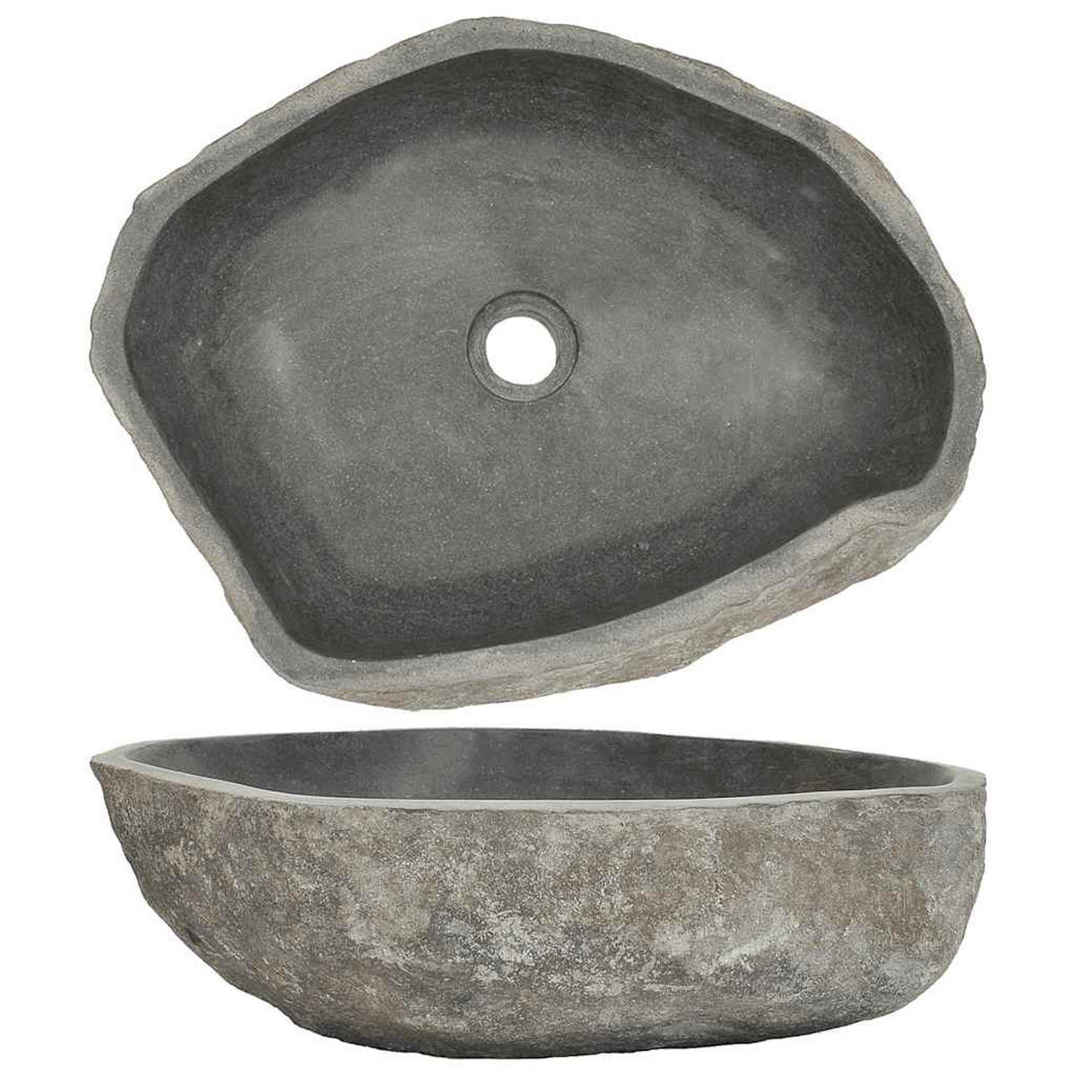 WASCHBECKEN Lauinger 53/41/15 cm - Taupe, Stein (53/15/41cm) - Nettlife