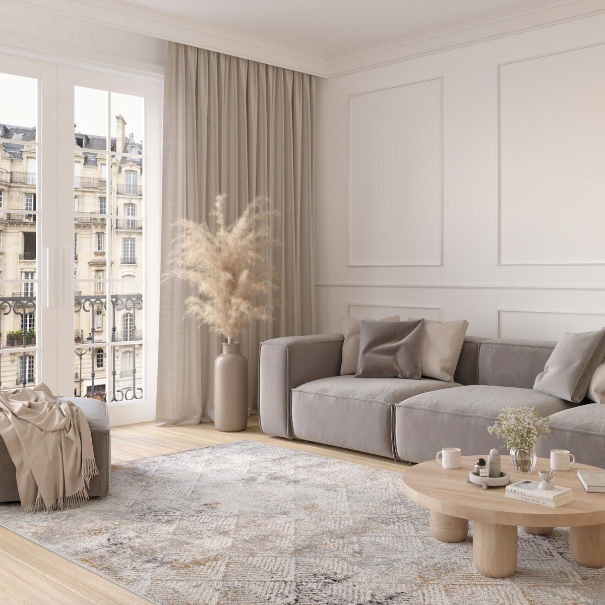 TEPPICH VALLEY Grau 240/300 cm - Grau, Textil (240/300cm) - Tapiso