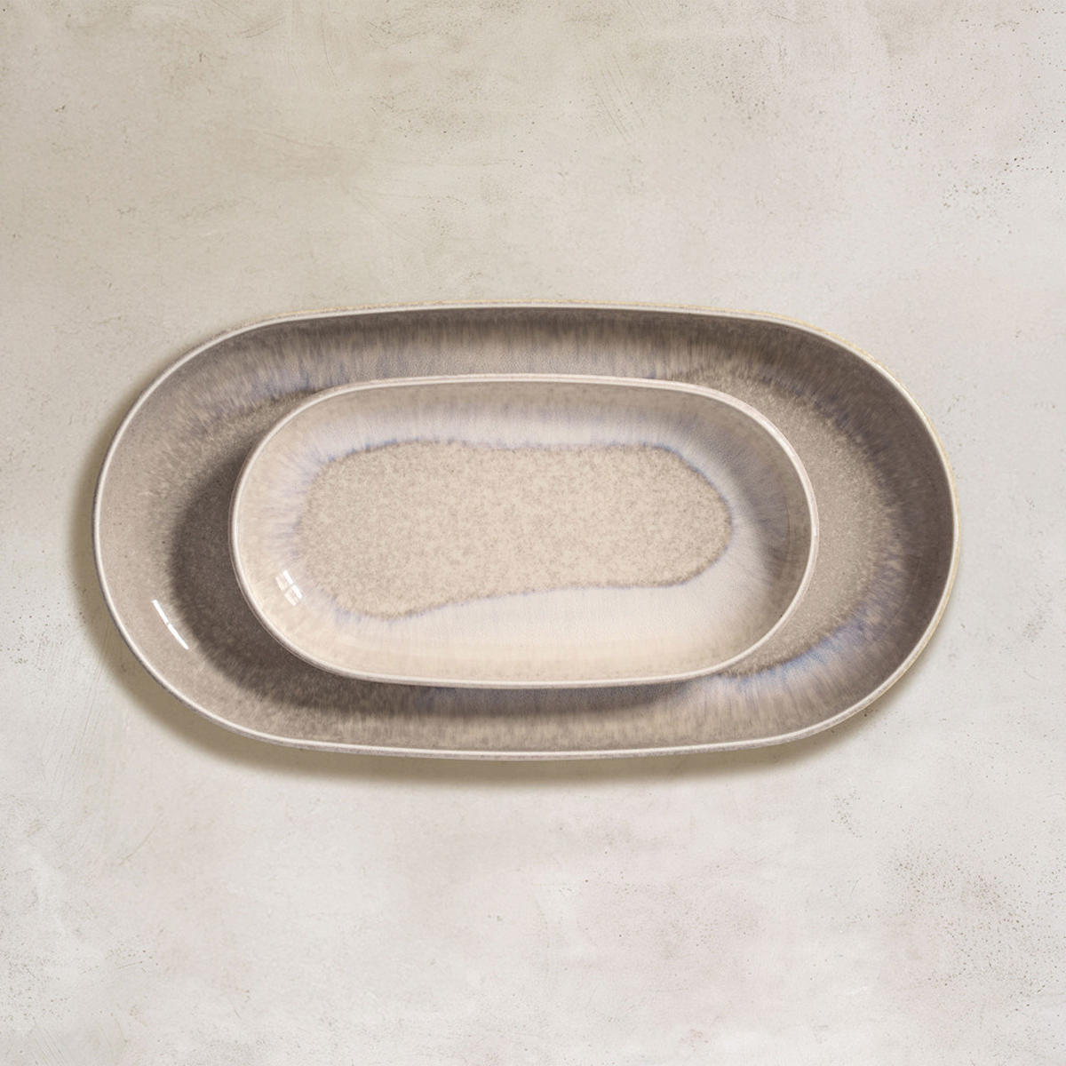 SERVIERPLATTEN Perlemor Sand beige 23 x 12,4 cm 6er Set - Beige, Keramik (12.4/3.1/23cm) - like.Villeroy & Boch