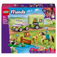 KLEMMBAUSTEINE Friends Pferde- und Fohlenanhänger - Violett, Kunststoff (22.2/6.2/26.2cm) - Lego