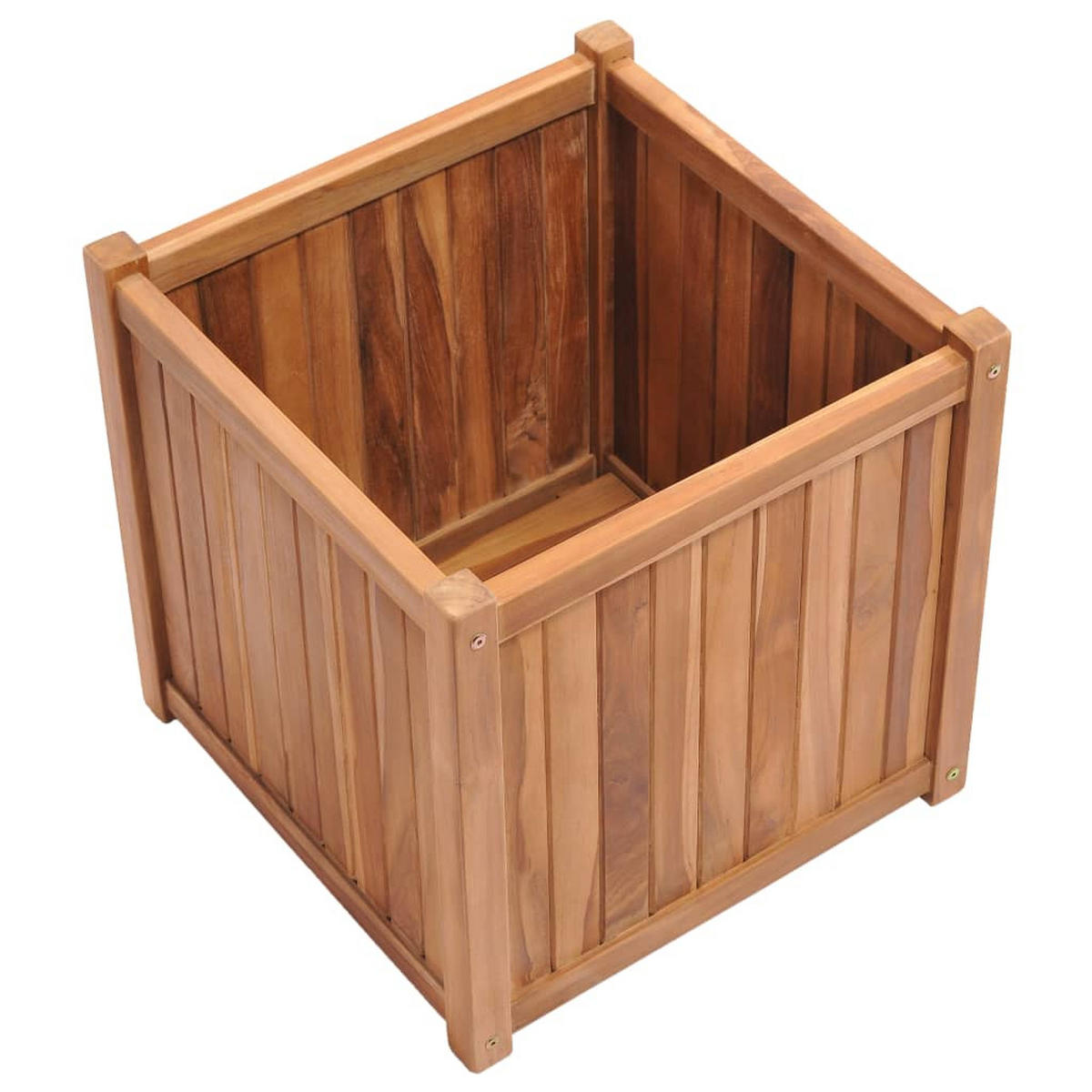 HOCHBEET 50x50x50 cm Massivholz Teak - Braun, Holz (50/50/50cm) - furnicato