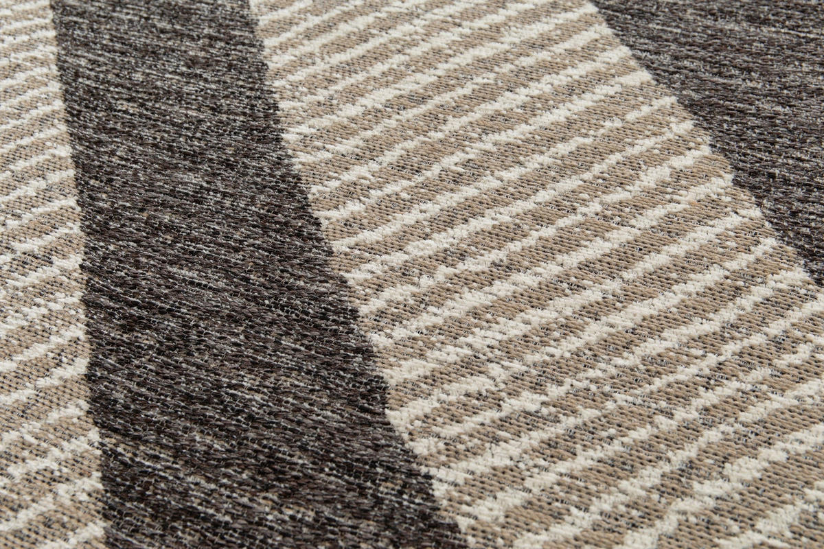 TEPPICH Design recycelte Fasern bruin - Braun, Textil (120/170cm) - AFK Living