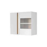 VITRINE ARCADE Weiß 97x40x83 cm - Weiß, Holzwerkstoff (97/83/40cm) - FURNLUX