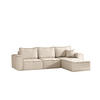 ECKSOFA Sande In Raven - Creme, Holzwerkstoff/Textil (292/192cm) - Fun Möbel