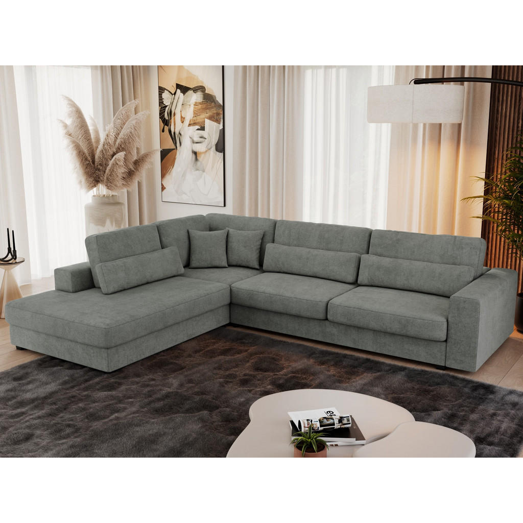 Thumbnail - MKS Ecksofa, Grau, Textil, 3-Sitzer, L-Form,L-Form, 316x249 cm, Oeko-Tex®, Wohnzimmer, Sofas & Couches, Wohnlandschaften...
