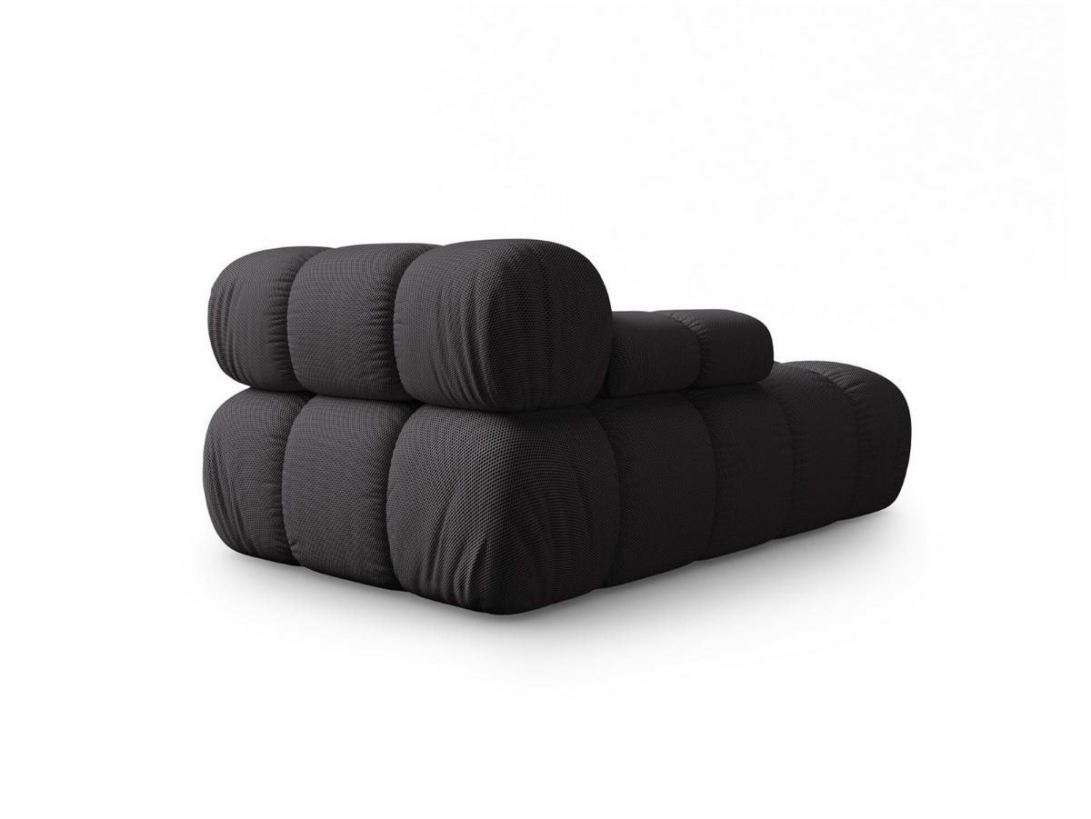 CHAISELONGUE links Bellis aus 3D-Stoff Expresso - Graubraun, Textil (94/70/155cm) - Micadoni
