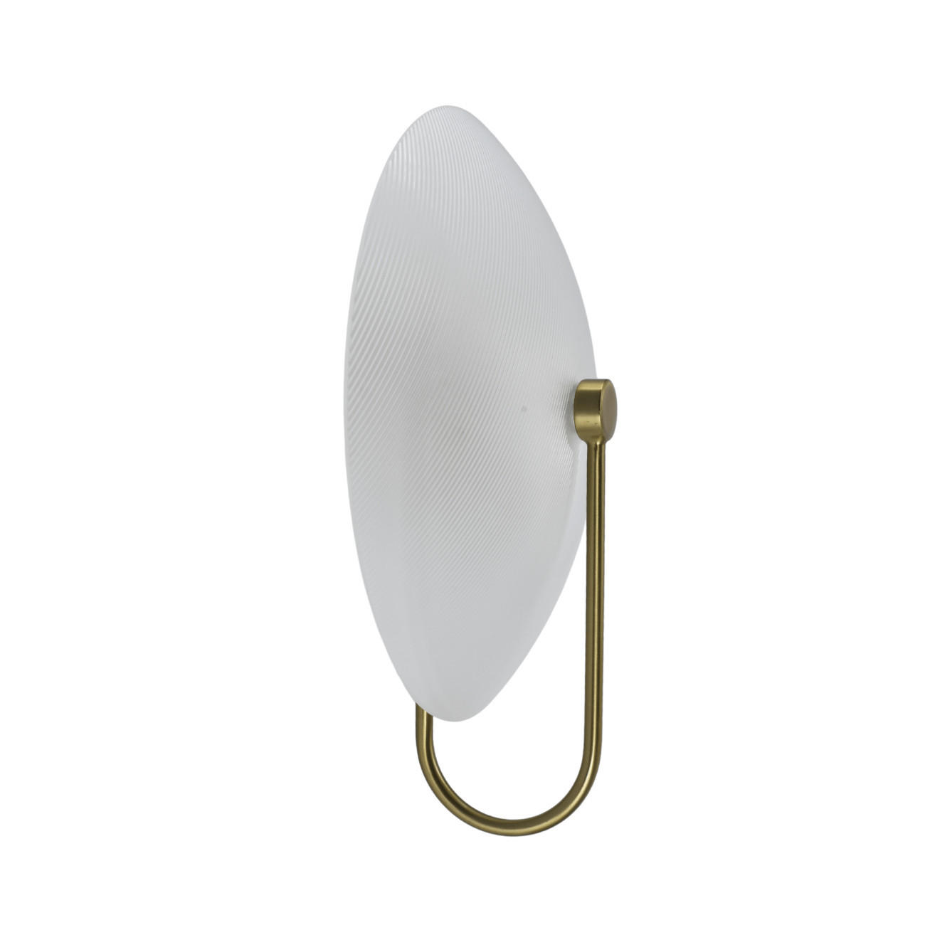 WANDLEUCHTE Esmée, Messing und Weiß, 30cm - Messingfarben, Glas (25/30/10cm) - KOSILUM