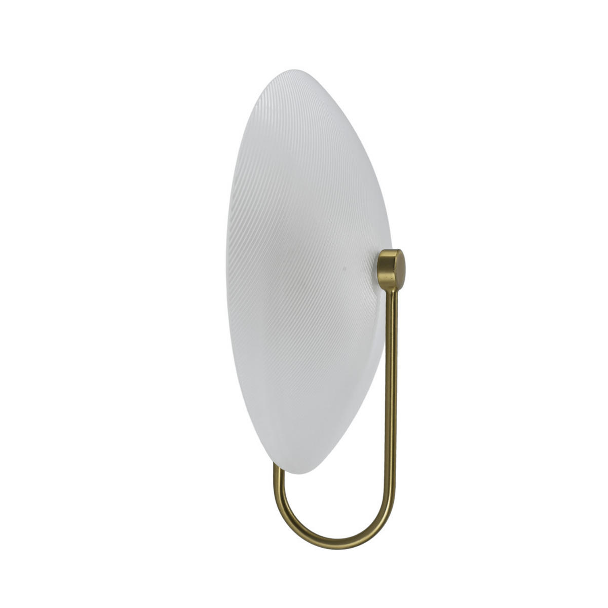 WANDLEUCHTE Esmée, Messing und Weiß, 30cm - Messingfarben, Glas (25/30/10cm) - KOSILUM