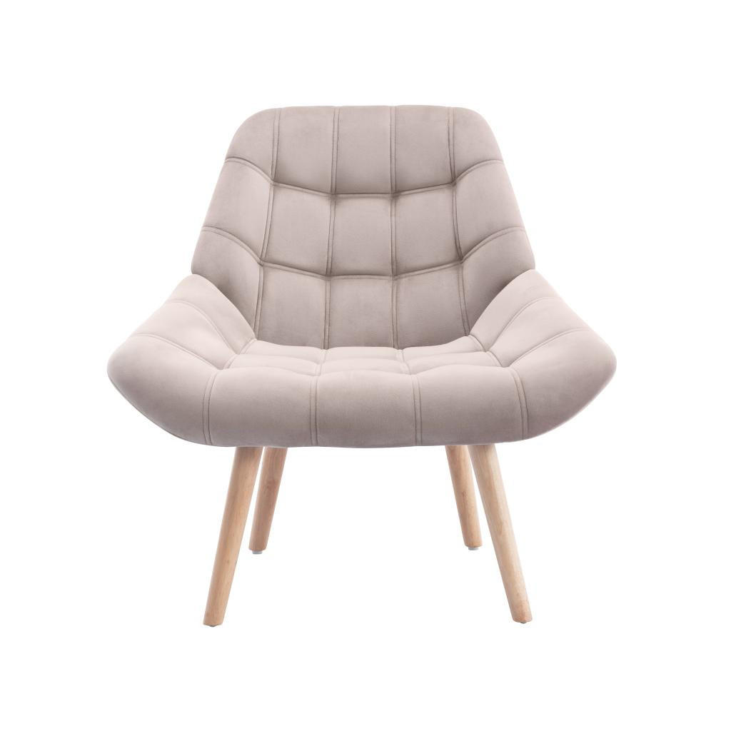 Thumbnail - Vente-Unique Sessel, Beige, Textil, Uni, 1-Sitzer, 79x83x87 cm, Wohnzimmer, Sessel, Polstersessel