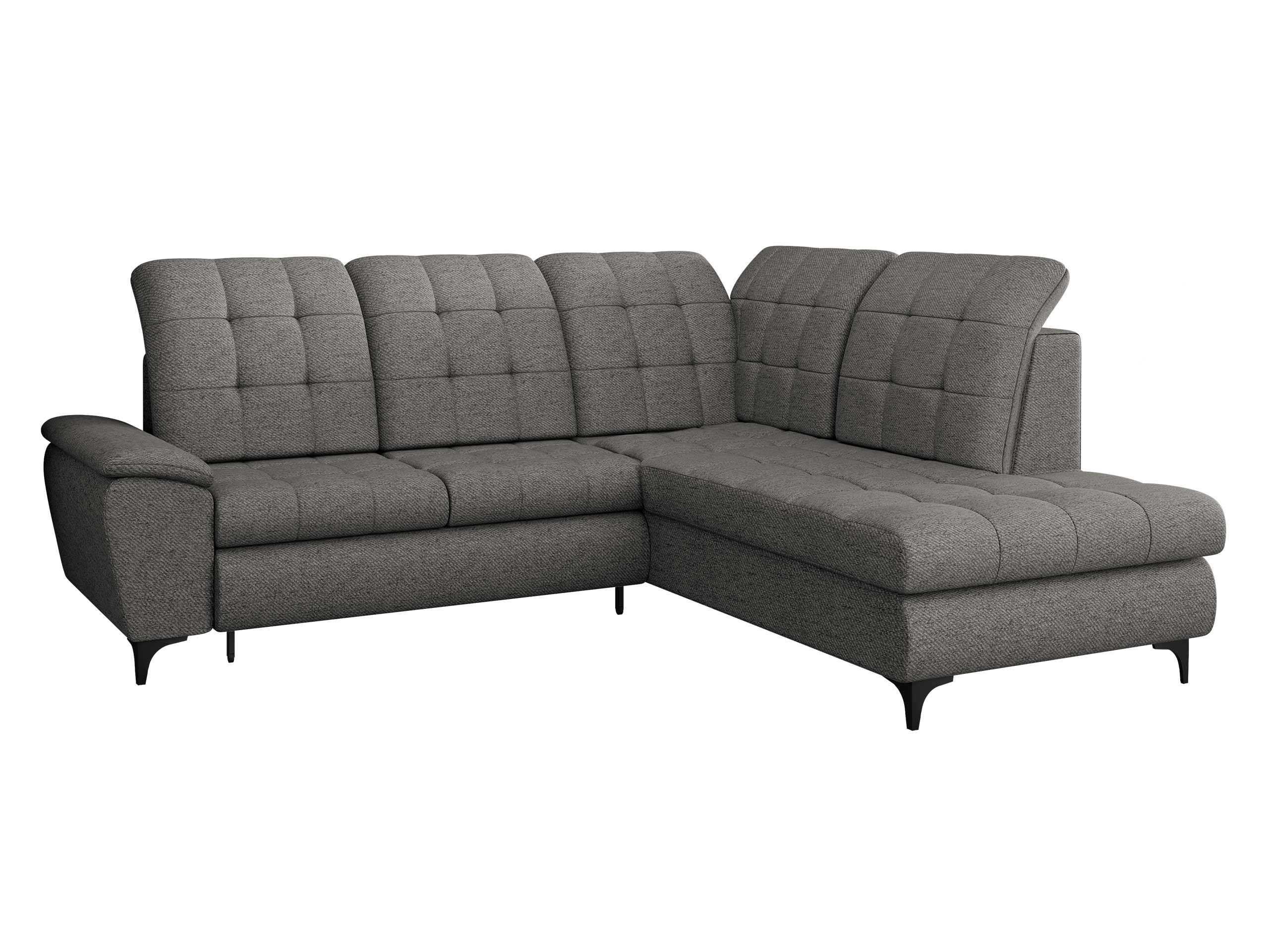 ECKSOFA Forest, Seite: Rechts - Dunkelgrau/Schwarz, Holz/Textil (271/212cm) - MIRJAN24