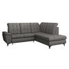 ECKSOFA Forest, Seite: Rechts - Dunkelgrau/Schwarz, Holz/Textil (271/212cm) - MIRJAN24