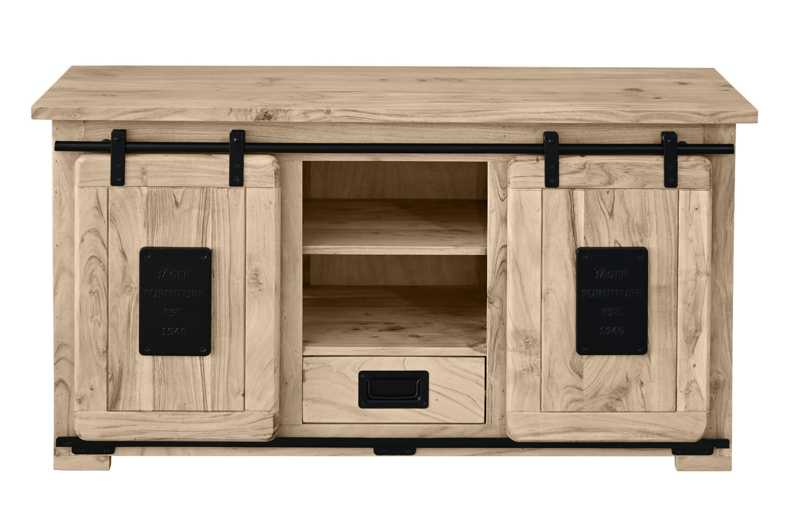 LOWBOARD LIBRO - Beige, Holz (128/70/45cm) - SAM