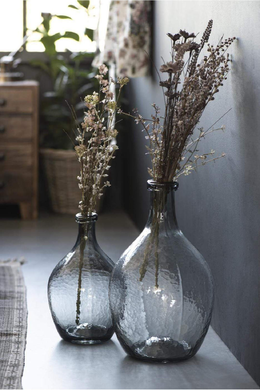 VASE Glasballon Grau 36 cm - Grau, Glas (36cm) - IB Laursen