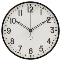 WANDUHR Cory 29,2/3,9/29,2 cm - Schwarz, Kunststoff (3.9/29.2/29.2cm) - Atmosphera Createur d´interieur