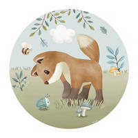 TAPETENKREIS Waldfreunde - Multicolor, Papier/Kunststoff (100/100cm) - Little Dutch