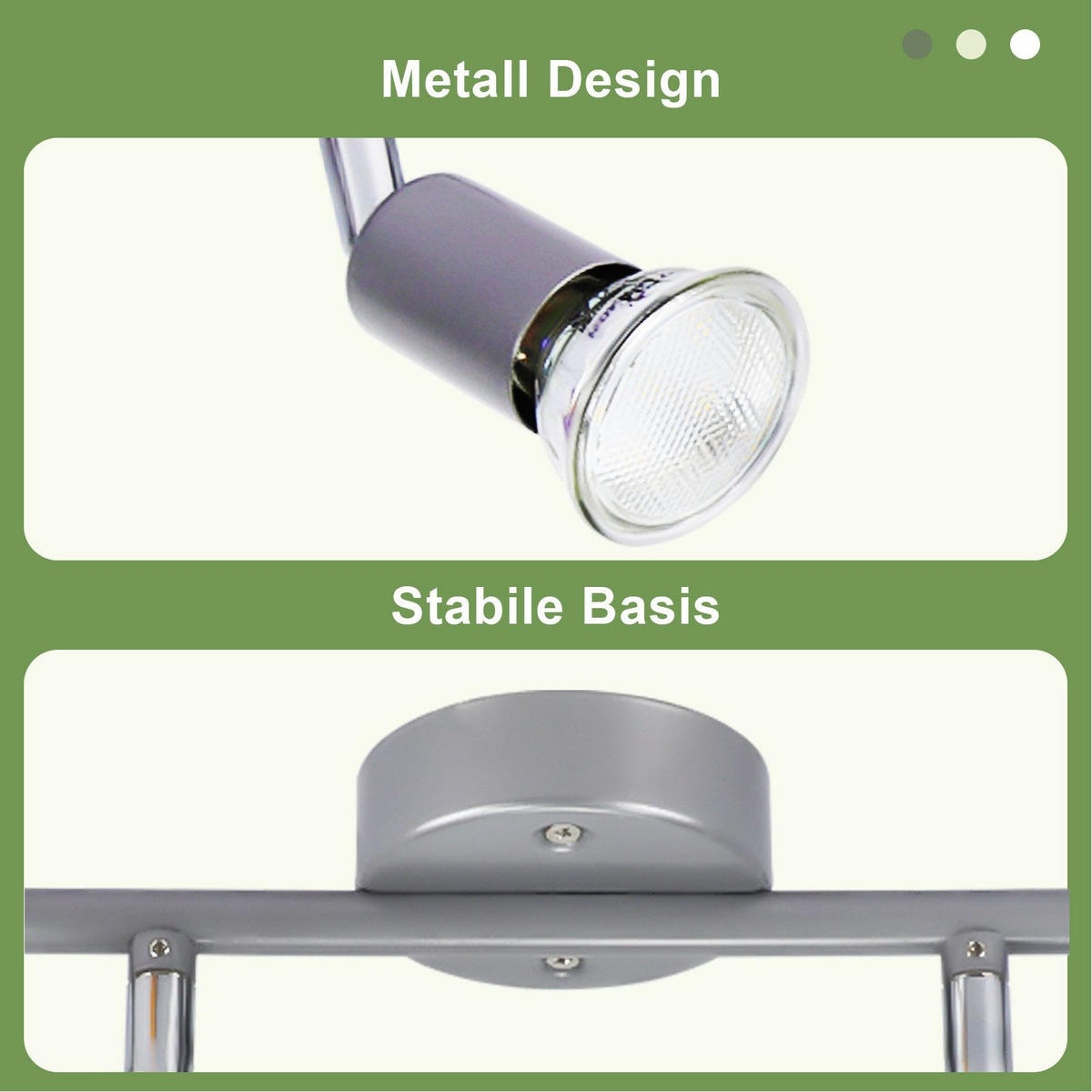 DECKENLEUCHTE Leland 54/15/3.2cm - Silberfarben, Metall (54/15/3.2cm) - Nettlife
